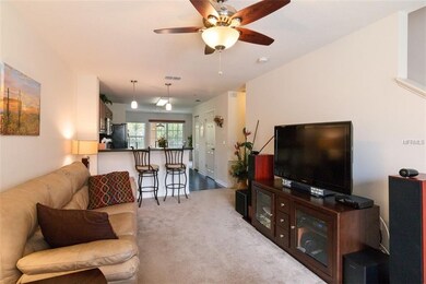second floor has a nice size living area with a ve