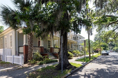 View of the home from across Brady Street.