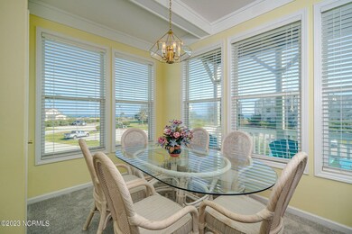 Dining area w/ corner water views