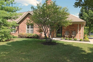 Brick exterior, beautiful landscaping