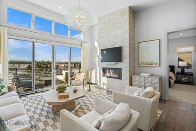 Stone gas fireplace
