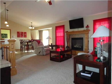 View 1 Large Open Living Room, Vaulted Ceiling, Up
