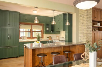 Spectacular custom kitchen, created by celebrated architect, designer, and craftspeople