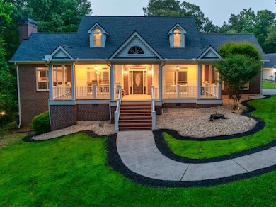 Stately four-sides brick home