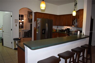 Kitchen with view of dining area, taken from livin