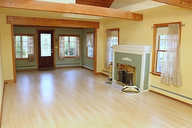 The great room measures 13 X 30 and features a gas fireplace.