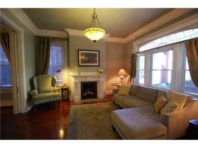 Living Room. Spacious living room with original de