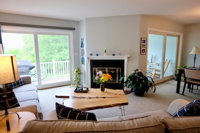 Living room with gas fireplace