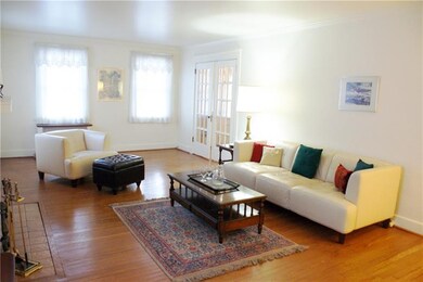 Living area and hardwood floors