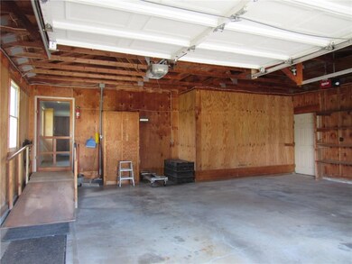 Attached 2 car garage with slight...