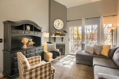 Living room featuring carpet floors