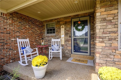 Inviting Covered Front Porch!