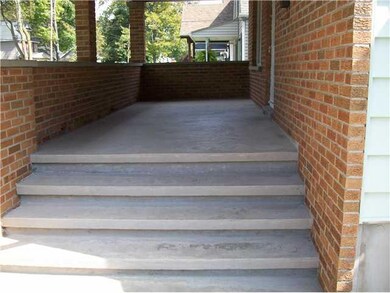 Other Large open concrete front porch