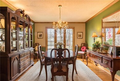 Spacious dining room