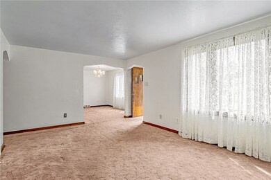 Living room still has original oak hardwood floors
