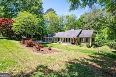 This ranch home is walking distance to downtown Alpharetta.
