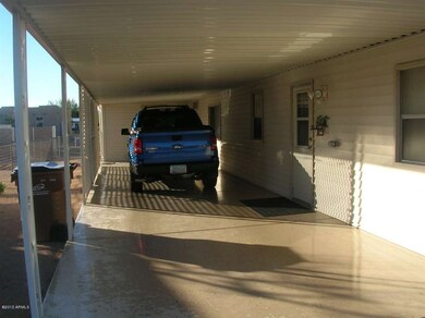 covered parking and patio