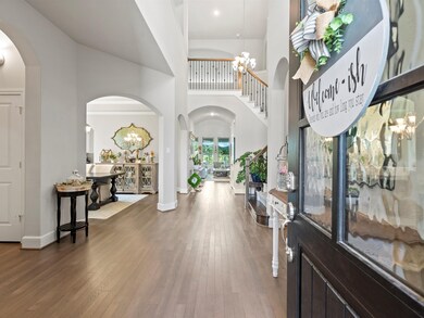 Dramatic two story entry.