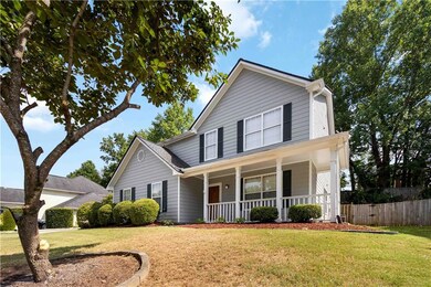 Traditional home with a porch