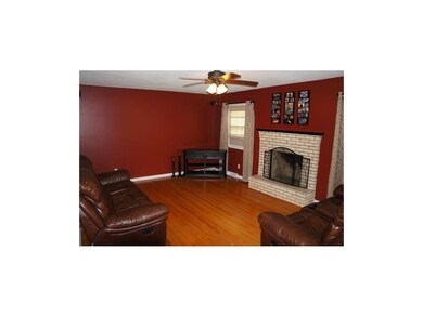 Fireplace and ceiling fan