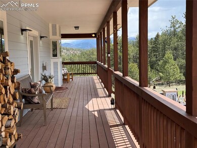 Porch with a mountain view