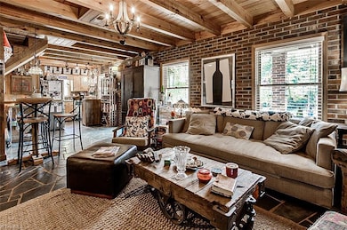 living room, kitchen