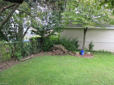 Nicely landscaped backyard