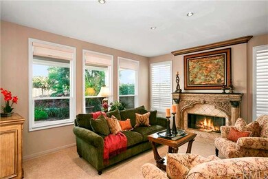 cozy living room with gorgeous fireplace