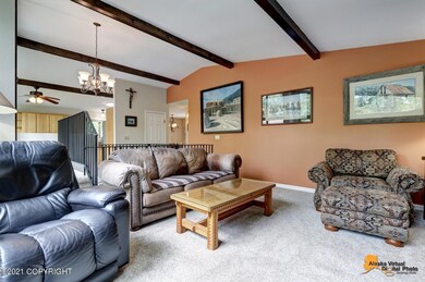 Living Room w/Vaulted Ceiling