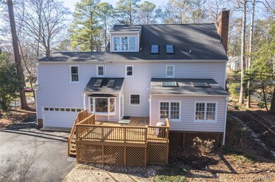 Large deck and paver patio.