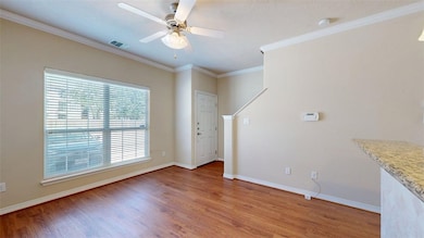 Unfurnished room featuring light wood-style floors