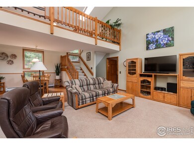 Living into master BR and loft above