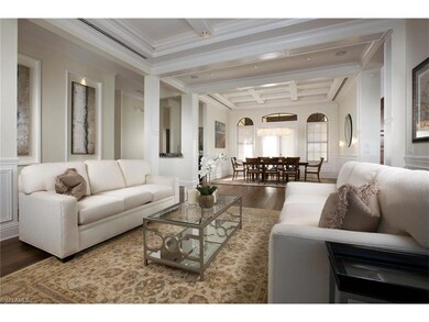 Formal Living and Dining Room with Swarovski cryst