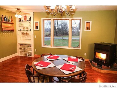 Dining Room Built ins and large windows for make t