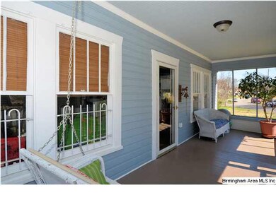 Spacious and inviting front porch