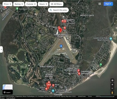 Home and locations of Restaurants and Shopping