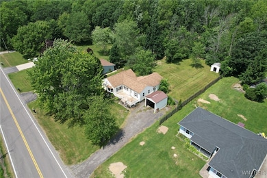 Aerial view of home