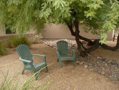CHAIRS UNDER TREE IN FRONT YARD