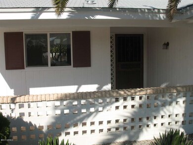 Front of entrance to home