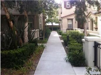 Walk way to end unit
