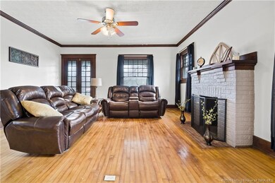 Beautiful wood floors through out living room and 