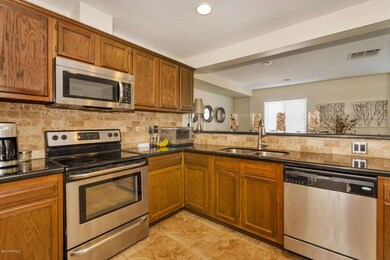 Tile backsplash in kitchen too!