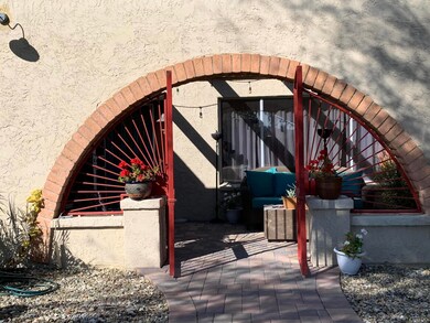Pavered courtyard