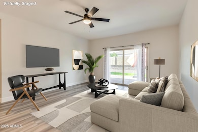 Virtually Staged Living Room