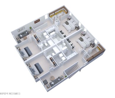 SECOND FLOOR 3D Rendering
