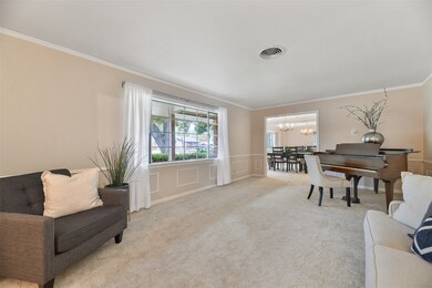 The extra wide entrance from the foyer allows acce