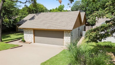 Garage with driveway