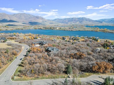 Bird's eye view of a water and mountain view
