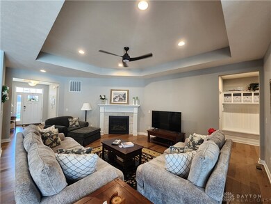 Great Room, engineered hardwood floors in living a