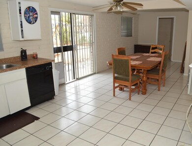 Looking from kitchen to dining